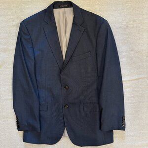 Zara Men's Tailored-Fit Suit Coat in Navy